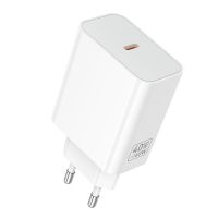 Сетевое зарядное устройство USB-C Hoco C162A (40W/PD/QC/Type-C) <белый> ― Оптовый PromiseMobile