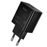 Сетевое зарядное устройство USB-C Hoco N77 (45W/PD/GaN) <черный>