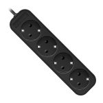 Сетевой удлинитель Defender M418 (4 розеток/1,8м.) <черный>