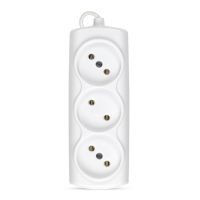 Сетевой удлинитель Smartbuy SBE-10-3-1,5-F (3 розеток/1,5м.) <белый> ― Оптовый PromiseMobile