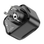 Сетевой фильтр Hoco NS3 (4000W/1 розетка/2 порта USB/QС3.0/порт USB-C PD) <черный>