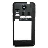 Средняя часть корпуса для Prestigio MultiPhone 3450 DUO в сборе со стеклом камеры, антеннами и динамиком <черный> (оригинал)  ― Оптовый PromiseMobile