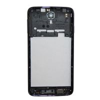 Средняя часть корпуса для Prestigio MultiPhone 3501 DUO в сборе со стеклом камеры, антеннами и динамиком <синий> (оригинал) ― Оптовый PromiseMobile