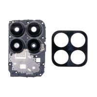 Стекло камеры для Huawei Honor X8a (CRT-LX1) в сборе с рамкой <черный>	 ― Оптовый PromiseMobile