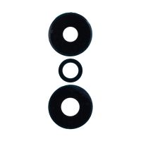 Стекло камеры для Xiaomi Redmi Note 13 Pro 5G (2312DRA50C) (комплект 3 шт.) <черный> ― Оптовый PromiseMobile