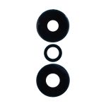 Стекло камеры для Xiaomi Redmi Note 13 Pro 5G (2312DRA50C) (комплект 3 шт.) <черный>