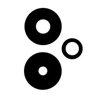 Стекло камеры для Xiaomi Redmi Note 14 (24117RN760) (комплект 3 шт.) <черный> ― Оптовый PromiseMobile