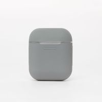 Чехол для кейса наушников Apple AirPods, AirPods 2 силиконовый тонкий <серый> ― Оптовый PromiseMobile