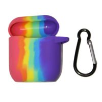 Чехол для кейса наушников Apple AirPods, AirPods 2 силиконовый серия 2 <радуга> ― Оптовый PromiseMobile