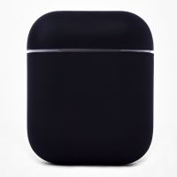 Чехол для кейса наушников Apple AirPods, AirPods 2 силиконовый Soft Touch <черный> ― Оптовый PromiseMobile