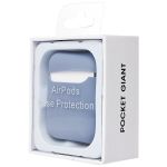 Чехол для кейса наушников Apple AirPods, AirPods 2 Soft touch <голубой>