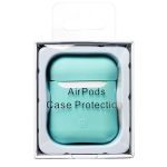 Чехол для кейса наушников Apple AirPods, AirPods 2 силиконовый Soft touch <голубой>