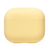 Чехол для кейса наушников Apple AirPods 3 силиконовый тонкий <желтый> ― Оптовый PromiseMobile