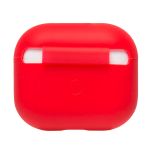 Чехол для кейса наушников Apple AirPods 3 силиконовый тонкий <красный>