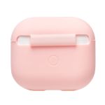 Чехол для кейса наушников Apple AirPods 3 силиконовый тонкий <розовый>