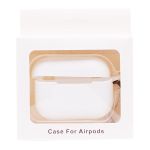 Чехол для кейса наушников Apple AirPods Pro силиконовый с карабином <белый>