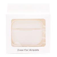 Чехол для кейса наушников Apple AirPods Pro силиконовый с карабином  <прозрачный> ― Оптовый PromiseMobile