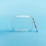 Чехол для кейса наушников Apple AirPods Pro 3 силиконовый с карабином <прозрачный>