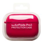 Чехол для кейса наушников Apple AirPods Pro 3 силиконовый Soft Touch <бордовый>