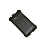 Чехол для Alcatel OT 4018D флип кожзам №1 <черный>