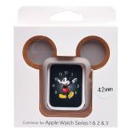 Чехол для Apple Watch 42 mm силиконовый Mickey Mouse <серый>