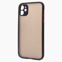 Чехол для Apple iPhone 11 пластиковый с окантовкой <черный> ― Оптовый PromiseMobile