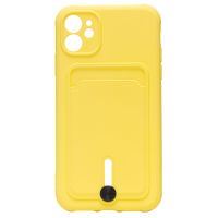 Чехол для Apple iPhone 11 силиконовый с картхолдером №4 <желтый> ― Оптовый PromiseMobile