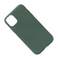 Чехол для Apple iPhone 11 силиконовый Soft Touch 2 <темно-зеленый> ― Оптовый PromiseMobile