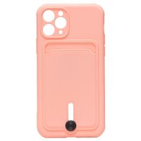 Чехол для Apple iPhone 11 Pro силиконовый с картхолдером №4 <светло-розовый> ― Оптовый PromiseMobile
