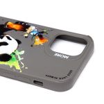 Чехол для Apple iPhone 12, iPhone 12 Pro силиконовый (рис. 335/панда) <серый>