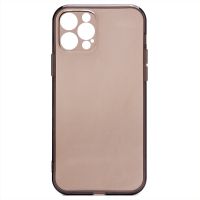 Чехол для Apple iPhone 12, iPhone 12 Pro силиконовый ультратонкий <прозрачно-черный> ― Оптовый PromiseMobile
