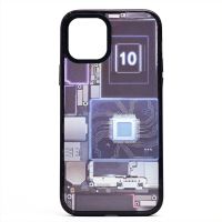Чехол для Apple iPhone 12 пластиковый (рис. 088) <фиолетовый> ― Оптовый PromiseMobile