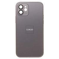 Чехол для Apple iPhone 12 силиконовый MagSafe Glass <титановый> (премиум) ― Оптовый PromiseMobile