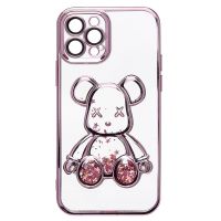 Чехол для Apple iPhone 12 Pro силиконовый Мишка <розовый> ― Оптовый PromiseMobile
