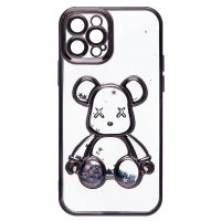 Чехол для Apple iPhone 12 Pro силиконовый Мишка <черный> ― Оптовый PromiseMobile