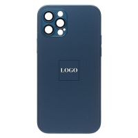 Чехол для Apple iPhone 12 Pro силиконовый MagSafe Glass <синий> (премиум) ― Оптовый PromiseMobile