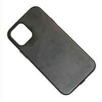 Чехол для Apple iPhone 12, iPhone 12 Pro Leather MagSafe <черный> (премиум) ― Оптовый PromiseMobile