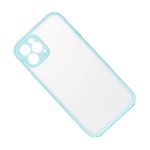 Чехол для Apple iPhone 12 Pro Max пластиковый с окантовкой <голубой>