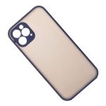 Чехол для Apple iPhone 12 Pro Max пластиковый с окантовкой <синий>