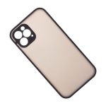 Чехол для Apple iPhone 12 Pro Max пластиковый с окантовкой <черный>