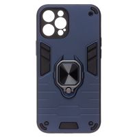 Чехол для Apple iPhone 12 Pro Max силиконовый противоударный с кольцом <синий> ― Оптовый PromiseMobile