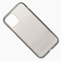 Чехол для Apple iPhone 12 Pro Max силиконовый с блестками <серо-прозрачный> ― Оптовый PromiseMobile