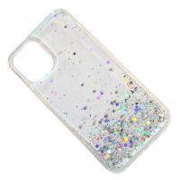 Чехол для Apple iPhone 12 mini силиконовый с блестками №2 <белый> ― Оптовый PromiseMobile