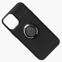Чехол для Apple iPhone 12 mini силиконовый с кольцом №2 <черный> ― Оптовый PromiseMobile