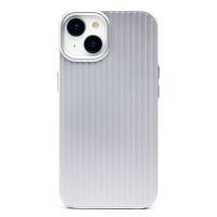 Чехол для Apple iPhone 13, iPhone 14 пластиковый рифленый <серебристый> ― Оптовый PromiseMobile