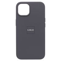 Чехол для Apple iPhone 13 силиконовый Soft Touch <темно-серый> (премиум) ― Оптовый PromiseMobile