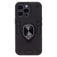 Чехол для Apple iPhone 13 Pro силиконовый противоударный с кольцом <черный> ― Оптовый PromiseMobile
