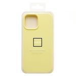 Чехол для Apple iPhone 13 Pro Max силиконовый Soft Touch <желтый> (премиум)