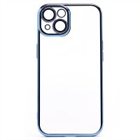Чехол для Apple iPhone 14 пластиковый с закрытой камерой <синий> ― Оптовый PromiseMobile