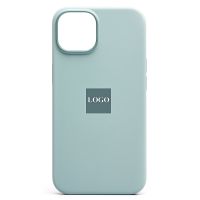 Чехол для Apple iPhone 14 силиконовый MagSafe (анимация работает) <голубой> (премиум) ― Оптовый PromiseMobile